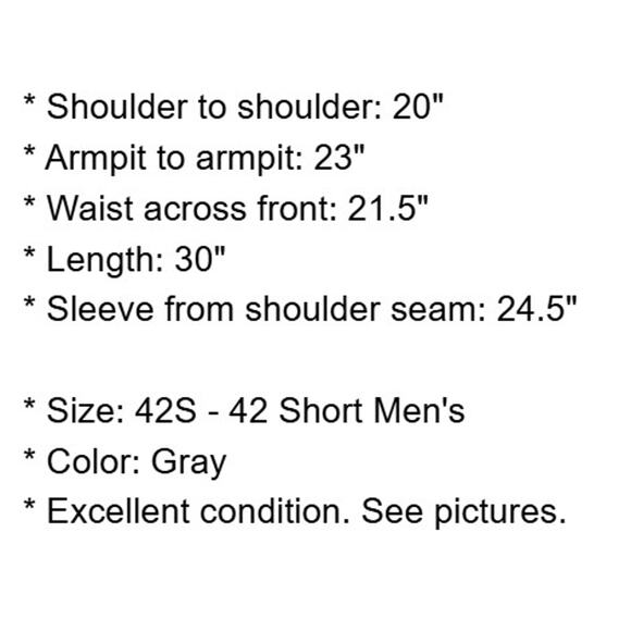 Hart Schaffner Marx Sport Coat Mens 42S Gray Plaid Jacket 3 Button Career Vtg - Picture 5 of 11